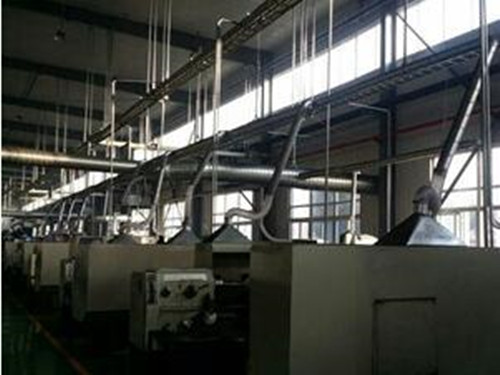 華康中天為客戶(hù)生產(chǎn)的機(jī)械加工車(chē)間布袋除塵器性能好